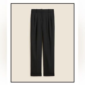 NWOT J.Crew | Essential wide leg pant in Italian city wool crepe | Black